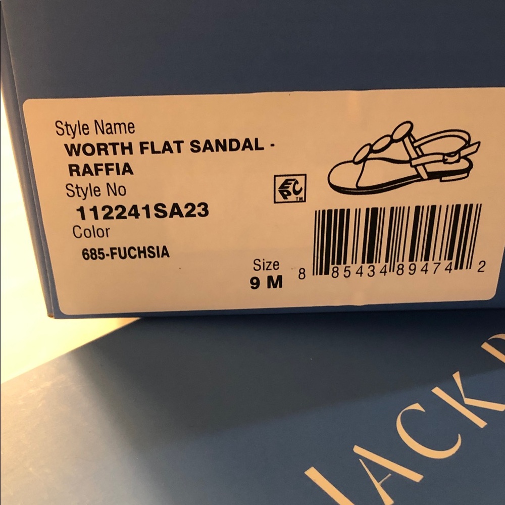 Jack Rogers Pink Sandals with Rosette Accents - Picture 5 of 5